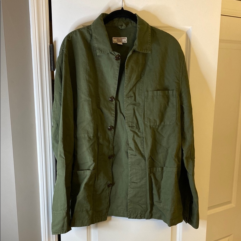 Men's Green Lightweight Photographer’s Jacket. Wallace & Barne’s. J. Crew